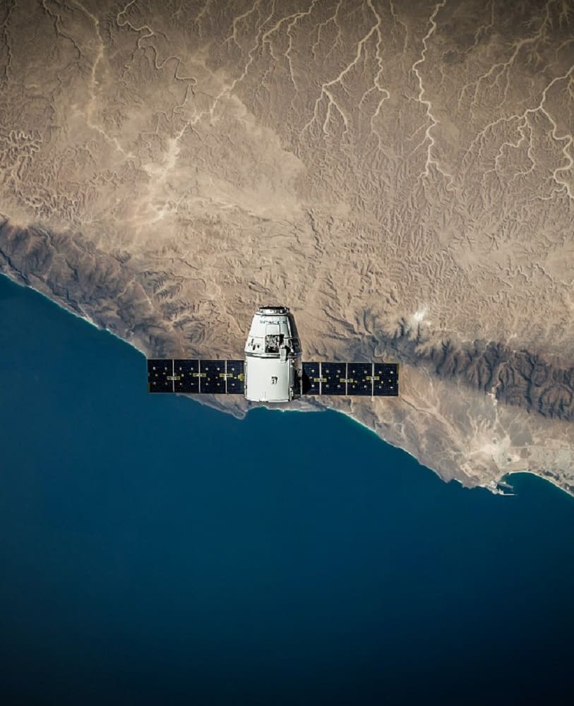 Satellite in orbit Satellite in orbit